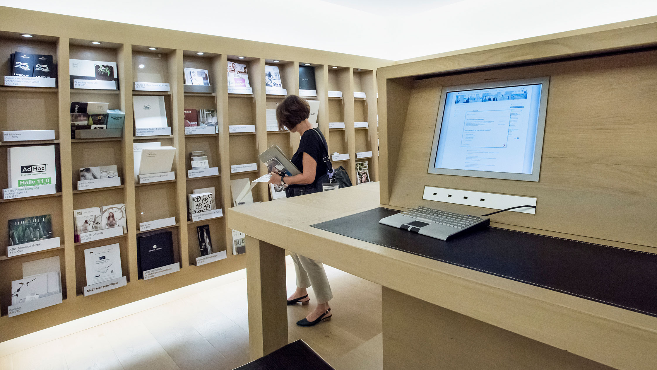 Press releases at the Press Centrer at the Messe Frankfurt