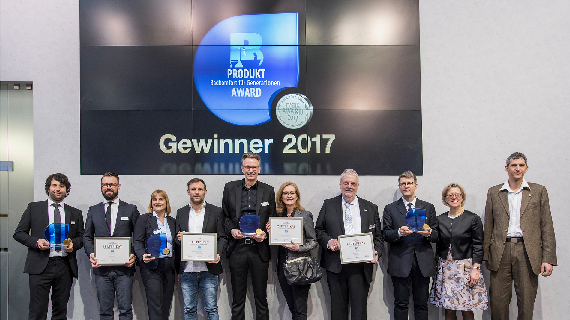 Gewinner des ZVSHK-Produktawards 2017
