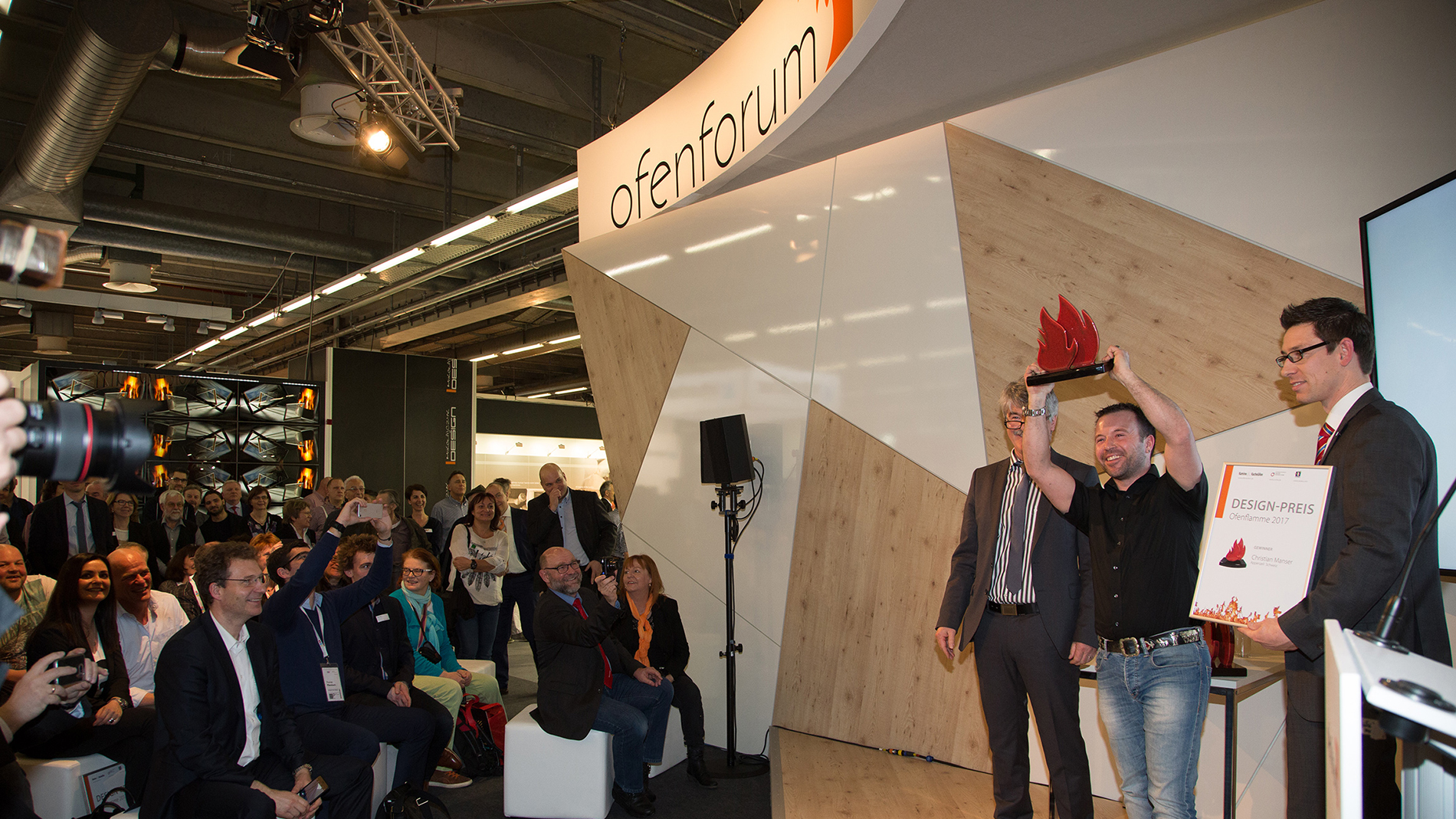 Gewinner des Designpreises Ofenflamme 2017