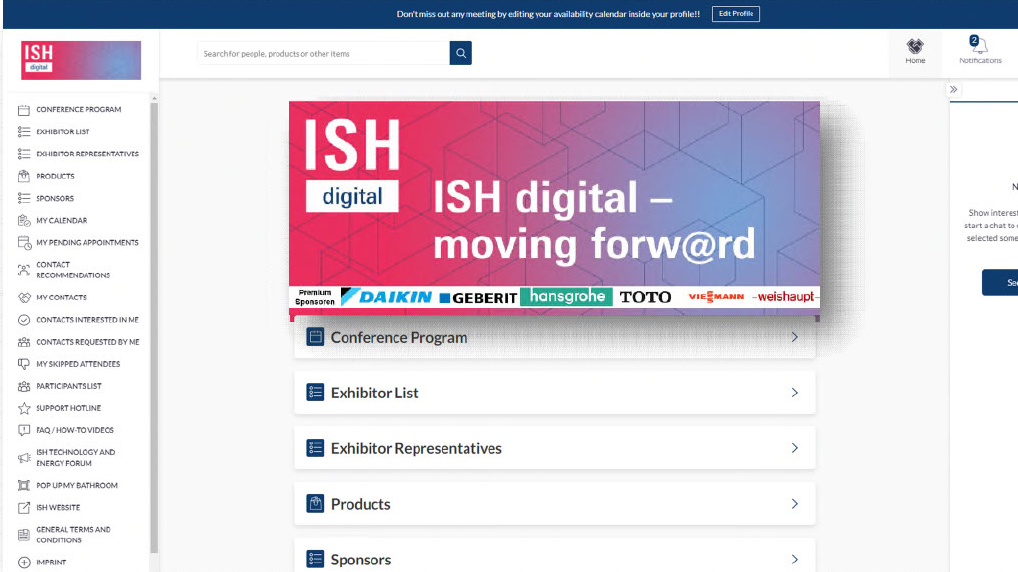 ISH digital Plattform