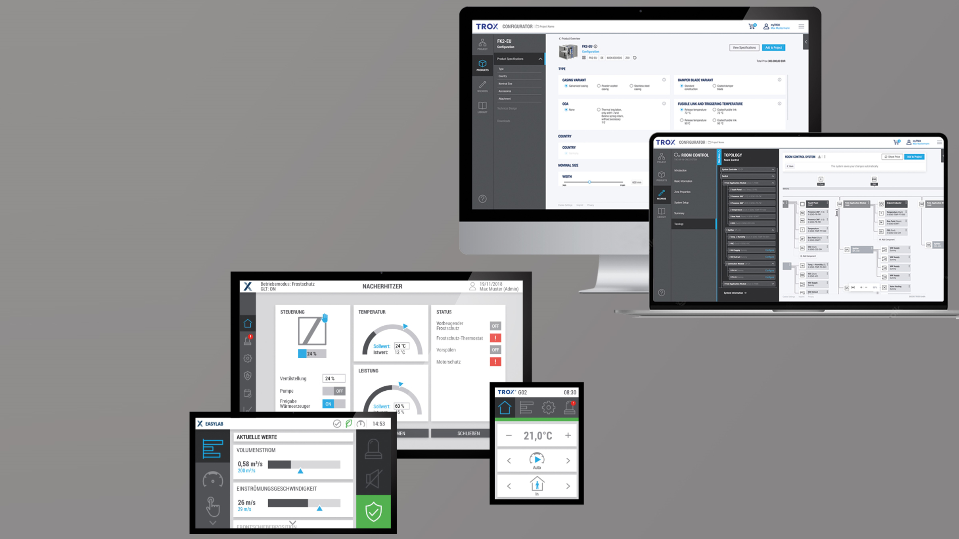 TROX Ox Tools & HMIs - Interactive User Experience