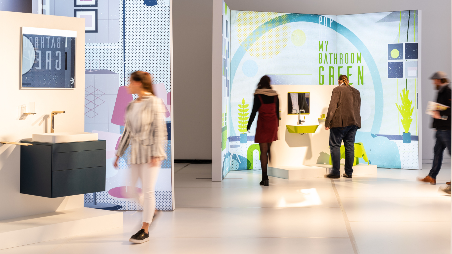 Das grüne Badezimmer hat viele Facetten, die es auf der ISH 2023 zu entdecken gilt. (Quelle: Messe Frankfurt Exhibition GmbH)