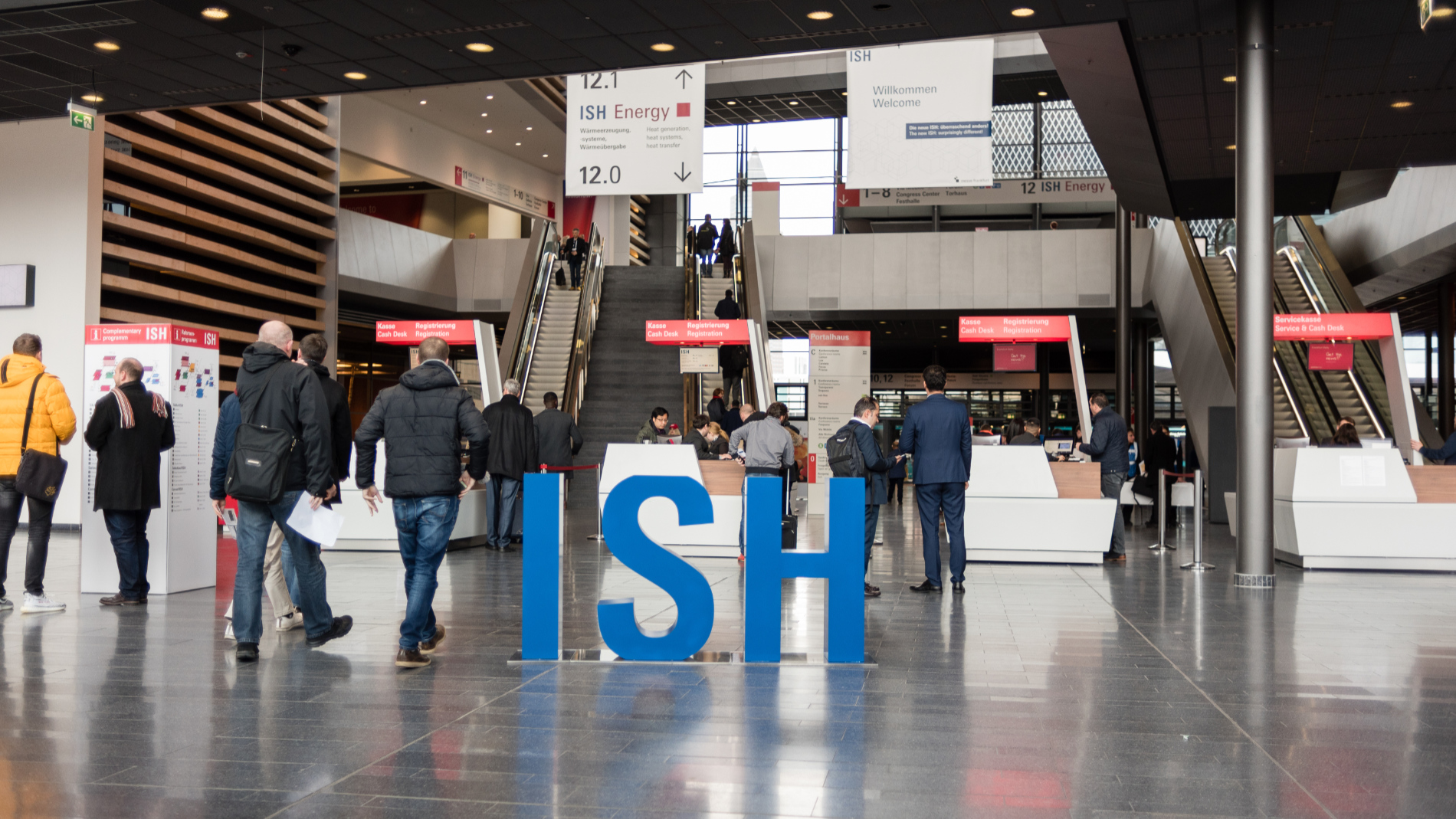 Geschäftspartner persönlich treffen, Fachwissen austauschen und Inspiration finden: die ISH in Frankfurt ist der internationale Treffpunkt für die SHK-Branche (Quelle: Messe Frankfurt Exhibition GmbH)