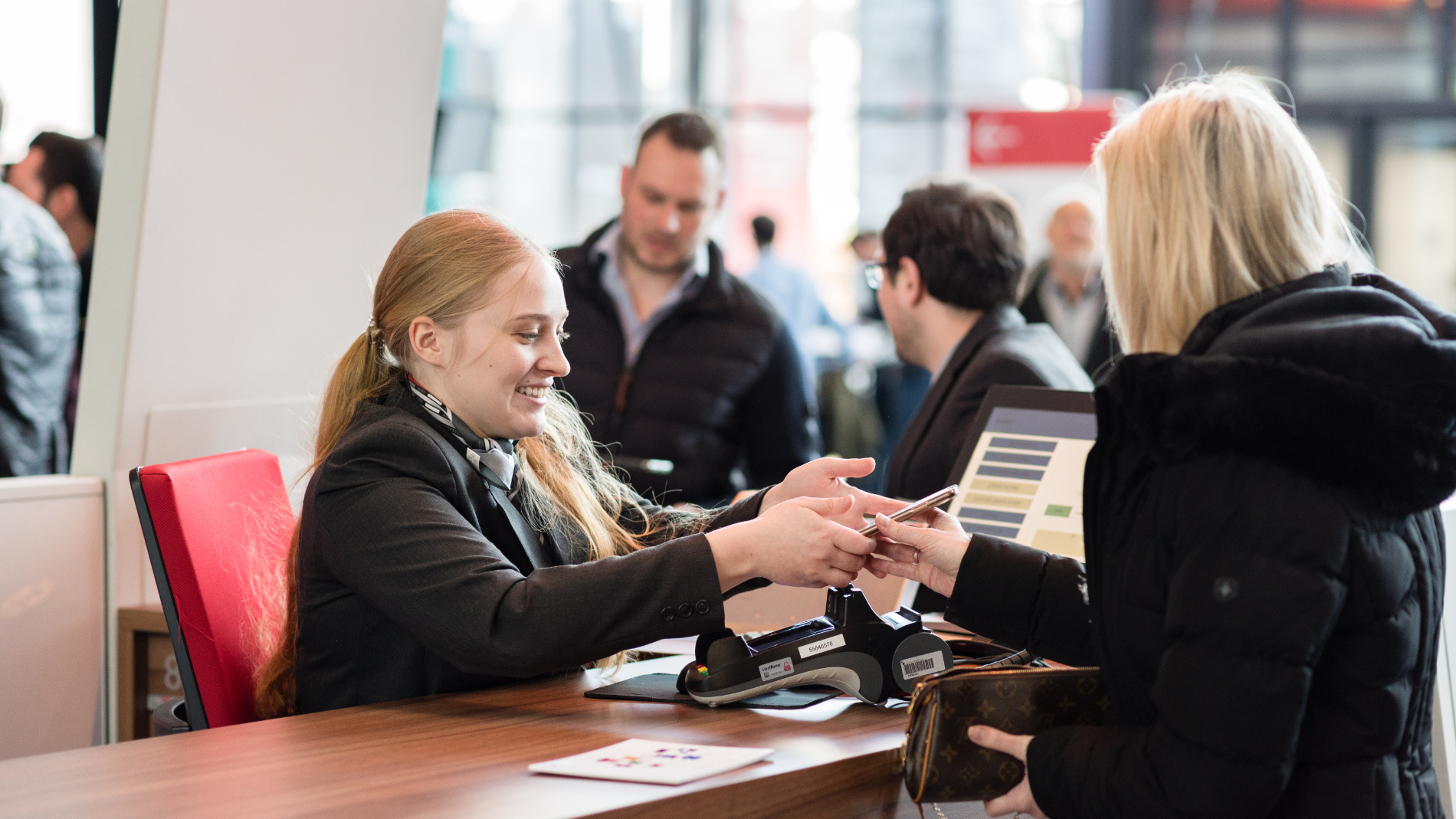 Ticketkontrolle während der ISH