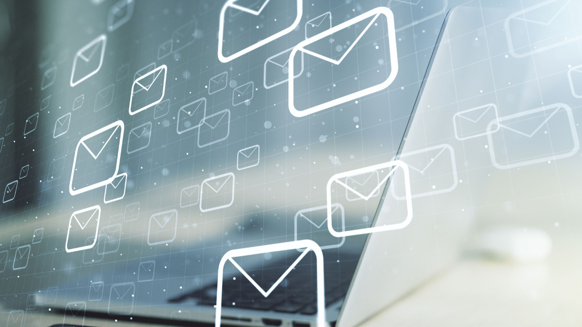 Graphically displayed envelope icons