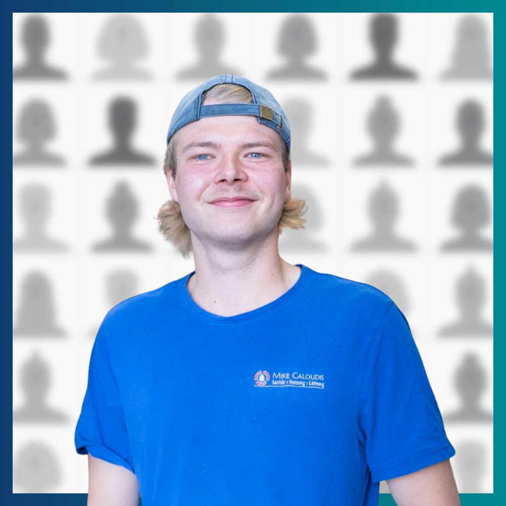 Georg Eckhardt, Plumbing and Heating Technician, in training for a master qualification