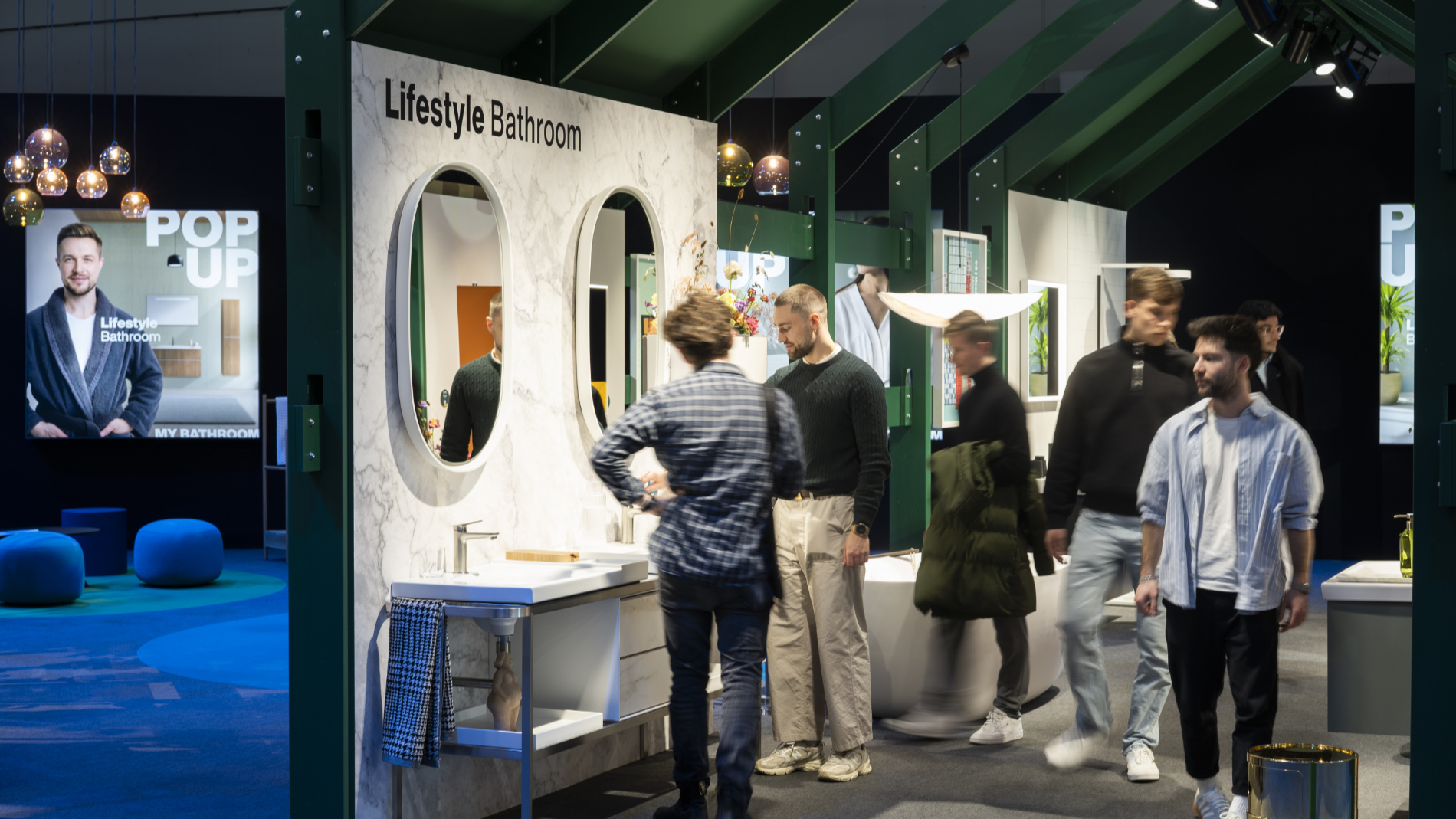 Visitors to the ISH trade fair