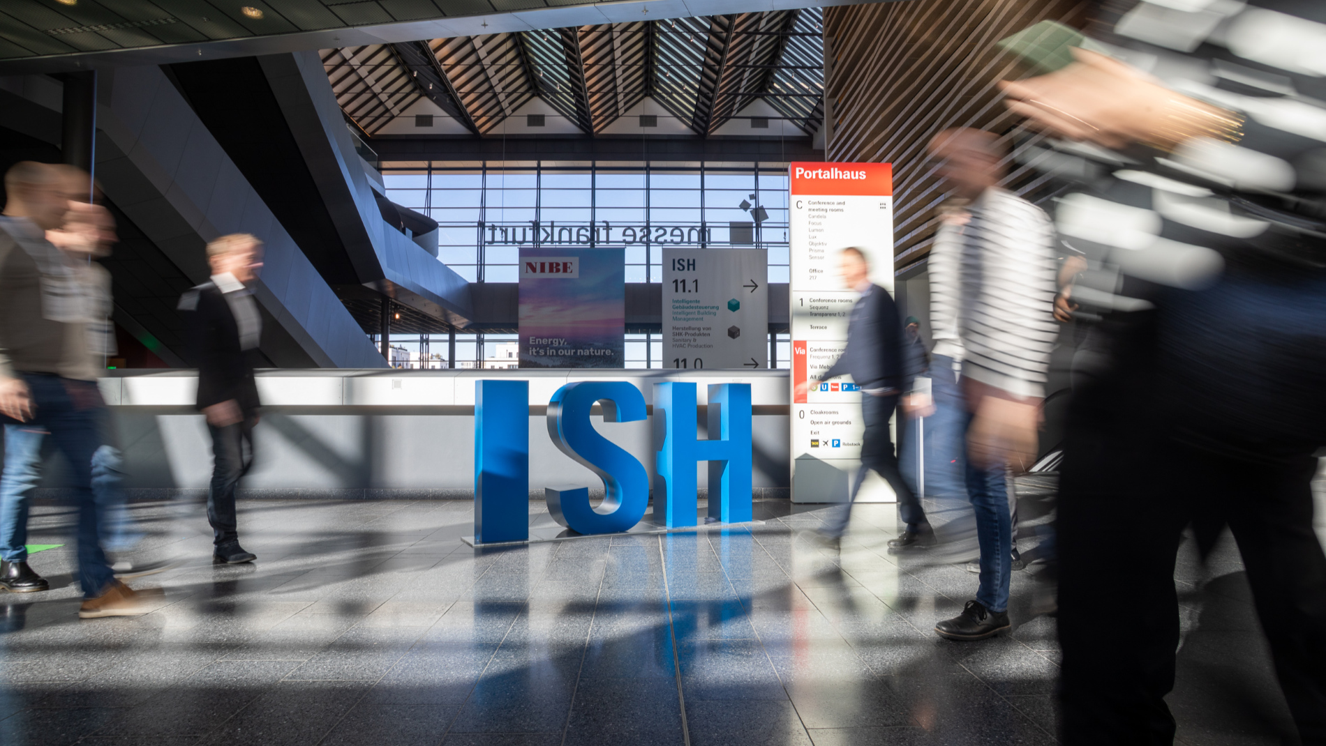 Die ISH bringt vom 15. bis 19. März 2027 die internationale SHK-Branche in Frankfurt zusammen. (Quelle: Messe Frankfurt Exhibition GmbH / Jochen Günther)